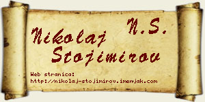 Nikolaj Stojimirov vizit kartica